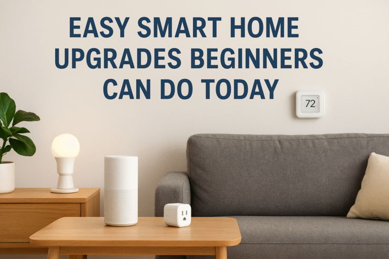 Easy Smart Home Upgrades Beginners Can Do Today
